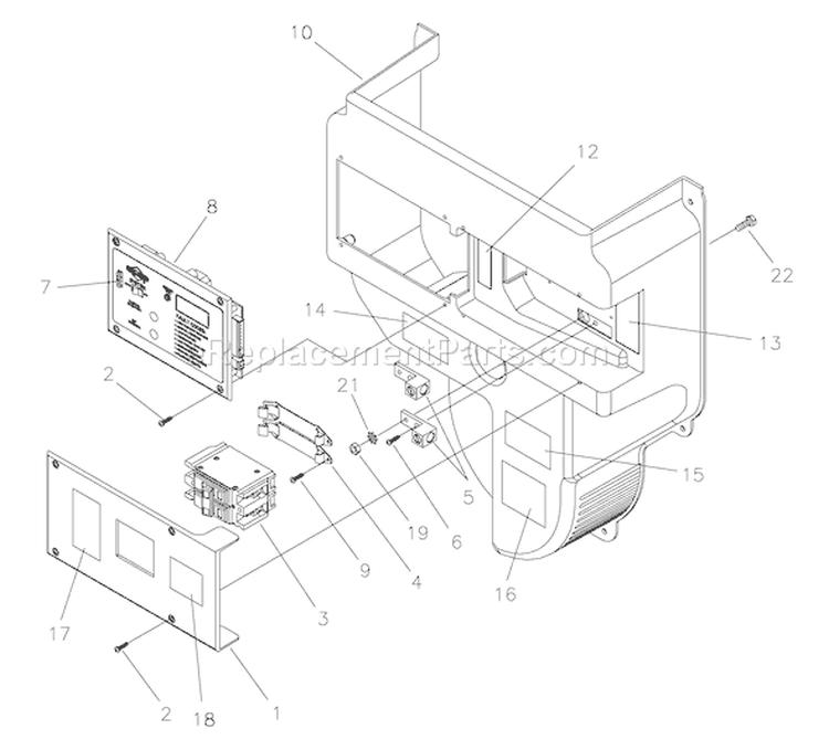 Page A Diagram and Parts List for  Briggs and Stratton Generator